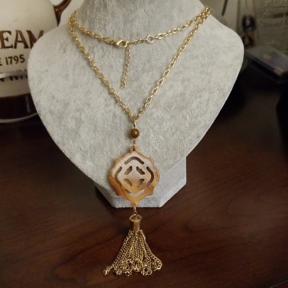 💐Long golden necklace 🌹